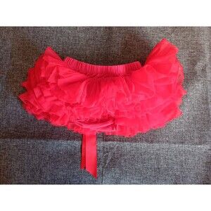 Skirt 18 To 24 months girls Slowera layered ruffles Tutu tooling Red Bow